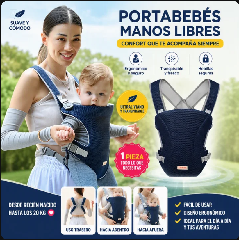 PORTABEBÉS CÓMODO Y SEGURO