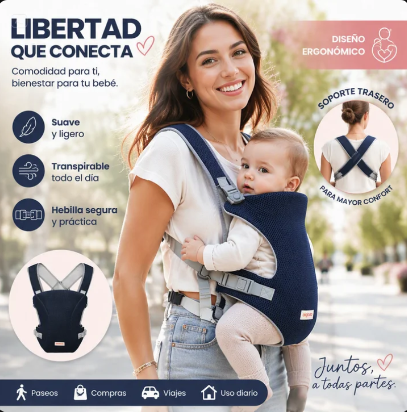 PORTABEBÉS CÓMODO Y SEGURO