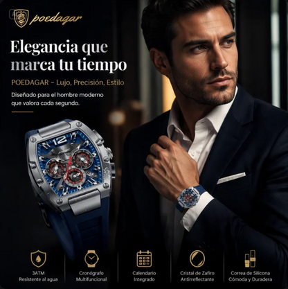 POEDAGAR RELOJ DE CUARZO PARA HOMBRE