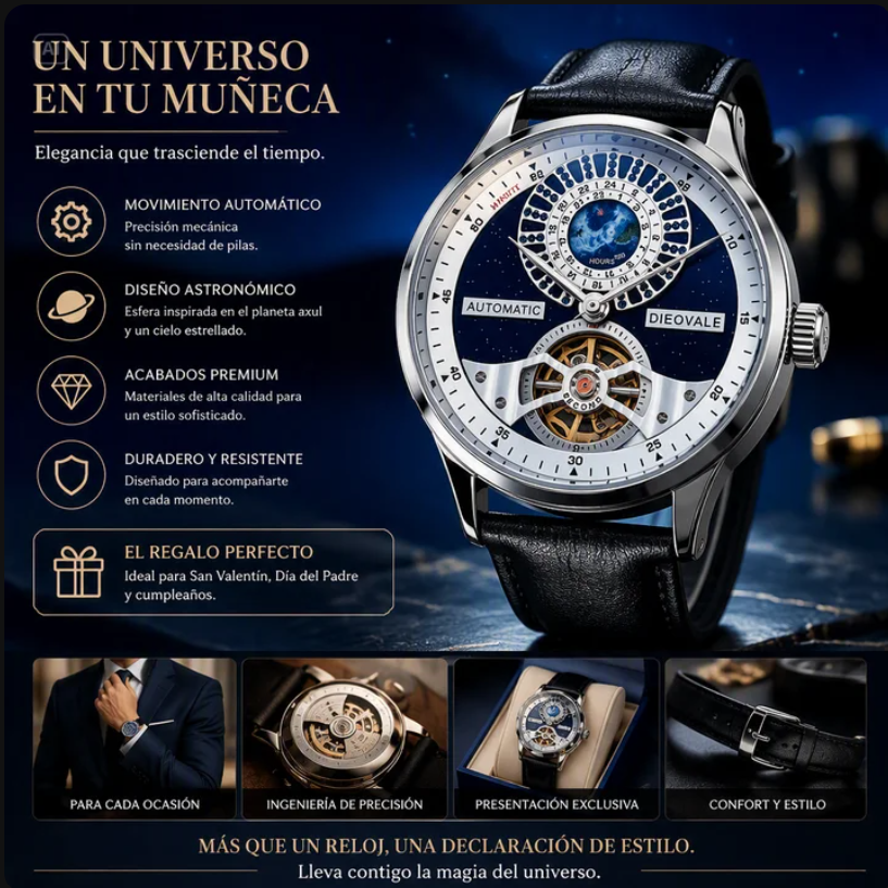 RELOJ MECÁNICO AUTOMÁTICO PARA HOMBRE