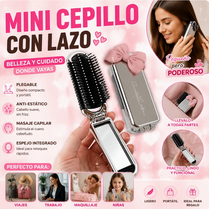 MINI CEPILLO DE PELO CON LAZO