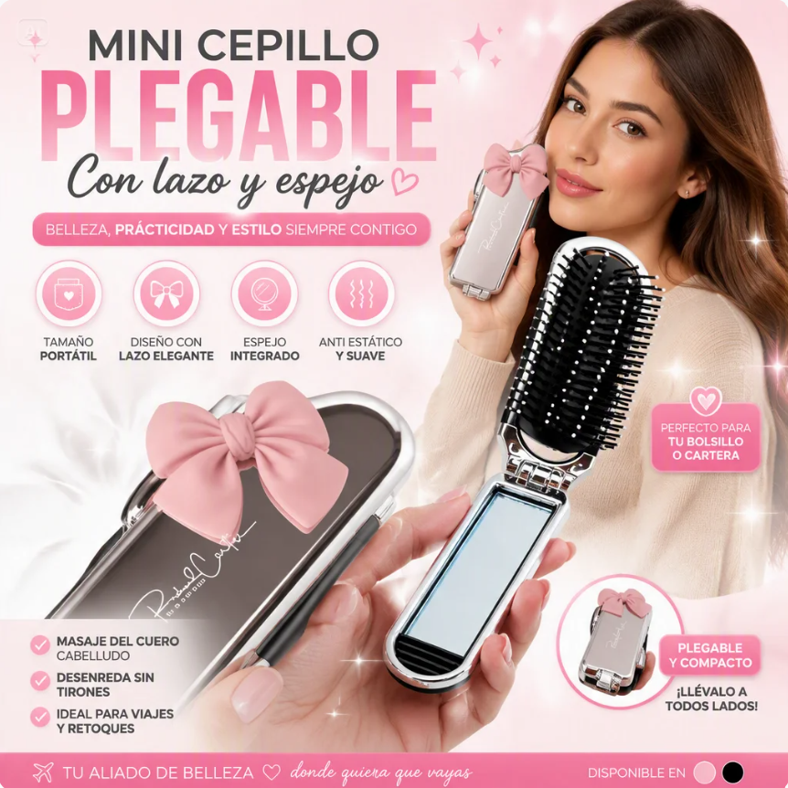 MINI CEPILLO DE PELO CON LAZO