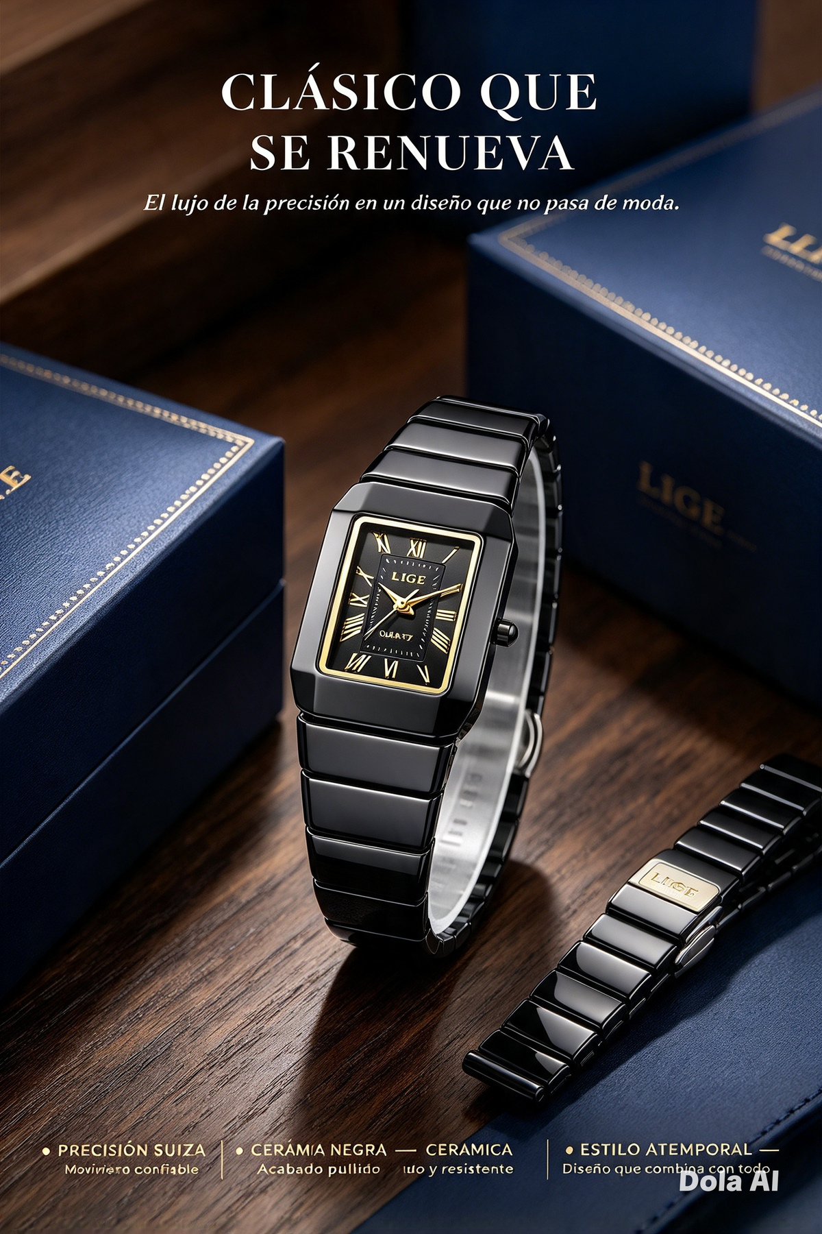RELOJ LIGE PARA HOMBRE DISEÑO ELEGANTE, MODERNO Y ESTILO SOFISTICADO PARA CUALQUIER OCASIÓN
