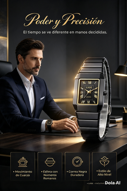 RELOJ LIGE PARA HOMBRE DISEÑO ELEGANTE, MODERNO Y ESTILO SOFISTICADO PARA CUALQUIER OCASIÓN