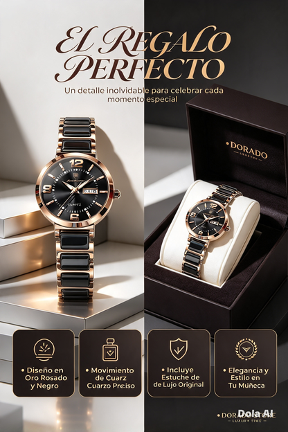 RELOJ DE MUJER POEDAGAR 2026 CON CALENDARIO LUMINOSO DE ACERO INOXIDABLE y DISEÑO COREANO