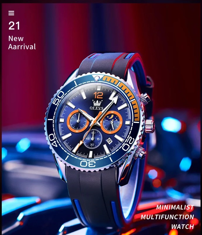 RELOJ OLEVS-CRONOGRAFO DEPORTIVO UN ESTILO DIFERENTE