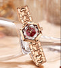 RELOJ DE MODA   CON CORREA DE ORO ROSA