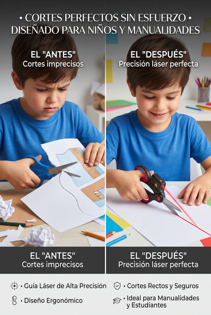 TIJERAS PROFESIONALES CON GUÍA LÁSER PARA CORTES MÁS PRECISOS Y CÓMODOS
