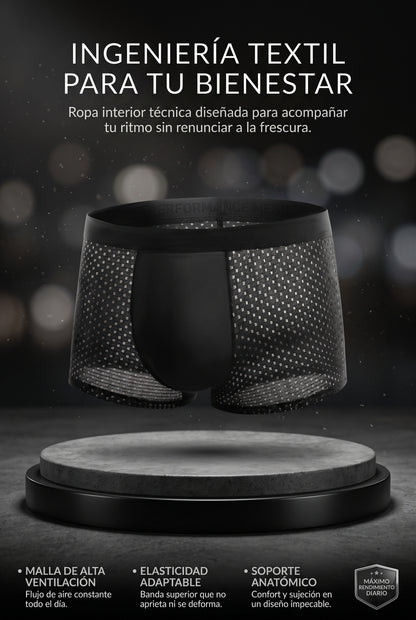 ROPA INTERIOR MASCULINA DE MALLA DE SEDA DE HIELO TRANSPIRABLE, SUAVE Y CÓMODA CON ABSORCIÓN DE HUMEDAD (PACK DE 3 UNIDADES)