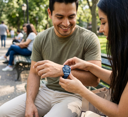 RELOJ BINBOND AZUL - PARA EL HOMBRE ELEGANTE Y  MODERNO