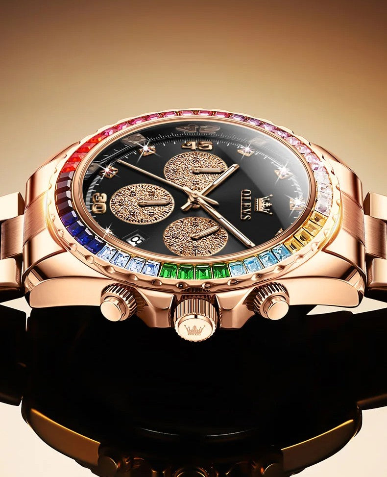 RELOJ DE PIEDRAS PRECIOSAS- LUCE ELEGANTE EN CADA COMPROMISO
