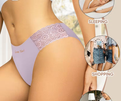 ROPA INTERIOR CON ENCAJES - ( PACK DE 4 UNIDADES )
