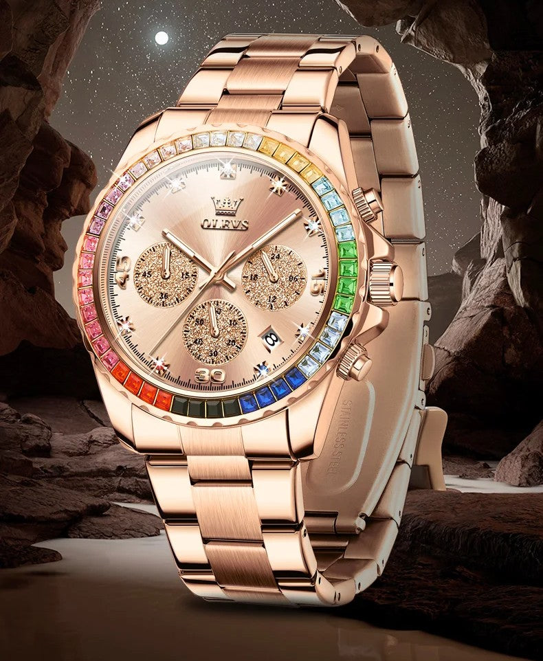 RELOJ DE PIEDRAS PRECIOSAS- LUCE ELEGANTE EN CADA COMPROMISO