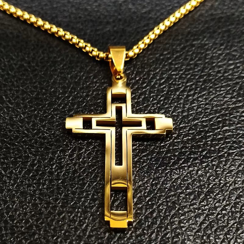 CADENA ELEGANTE-DORADO PARA HOMBRE