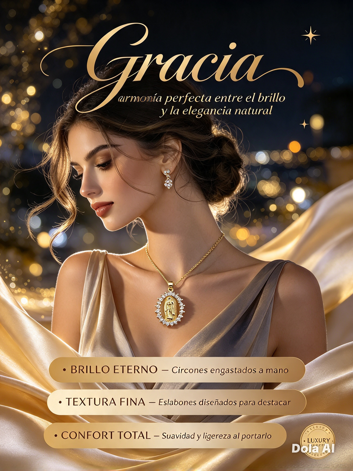 COLLAR DE LA VIRGEN MARÍA - Y DISEÑO ELEGANTE DE INSPIRACIÓN EUROPEA