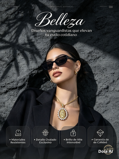 COLLAR DE LA VIRGEN MARÍA - Y DISEÑO ELEGANTE DE INSPIRACIÓN EUROPEA