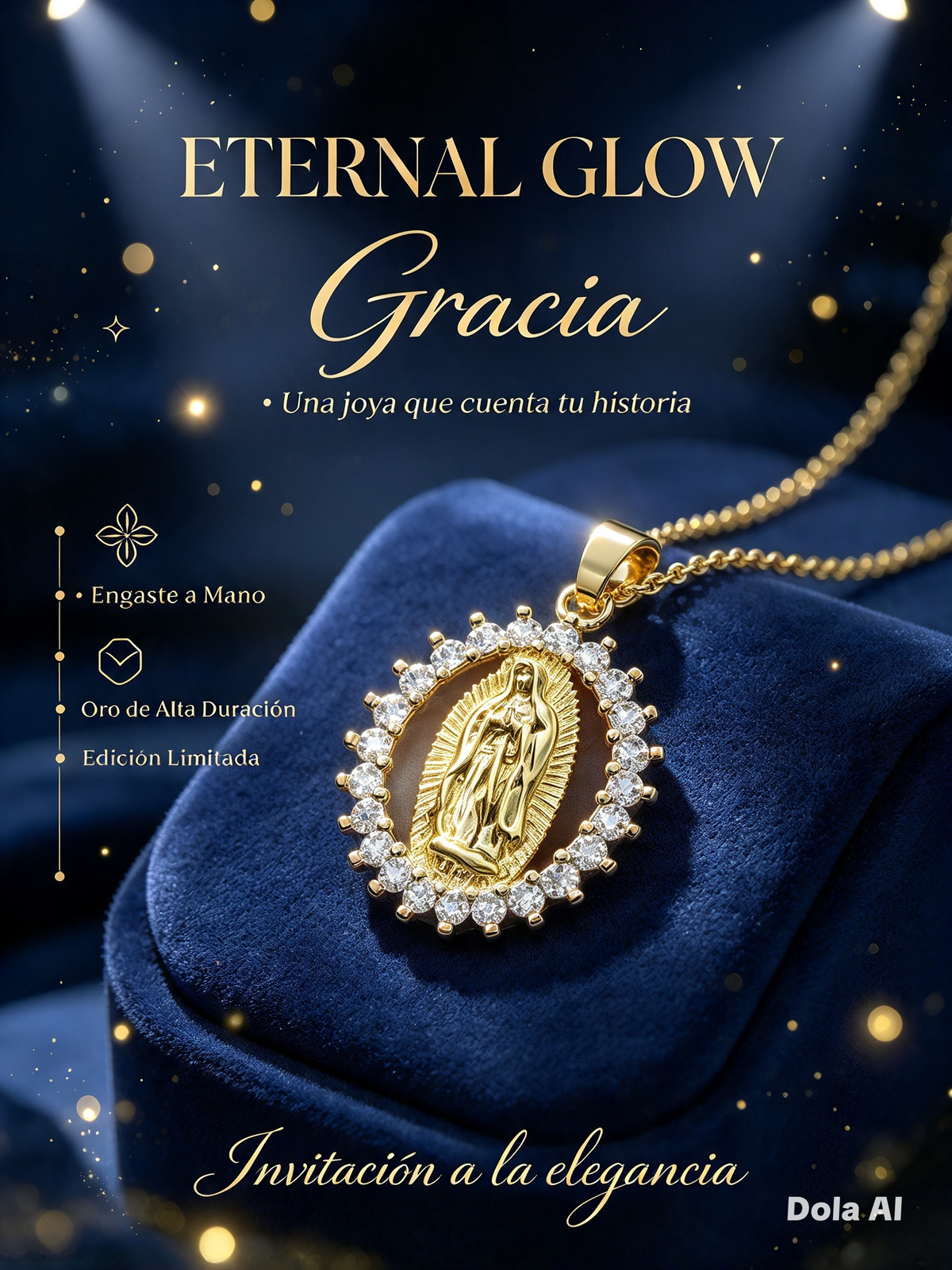 COLLAR DE LA VIRGEN MARÍA - Y DISEÑO ELEGANTE DE INSPIRACIÓN EUROPEA