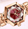 RELOJ DE MODA   CON CORREA DE ORO ROSA