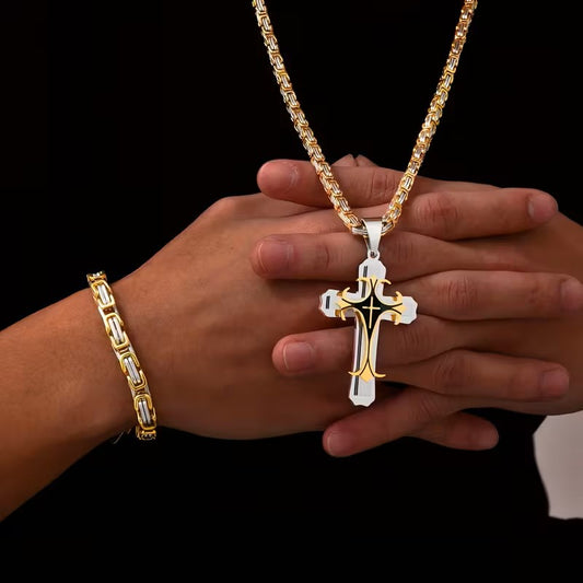PULSERA Y COLLAR PARA HOMBRE-MODERNA Y ELEGANTE