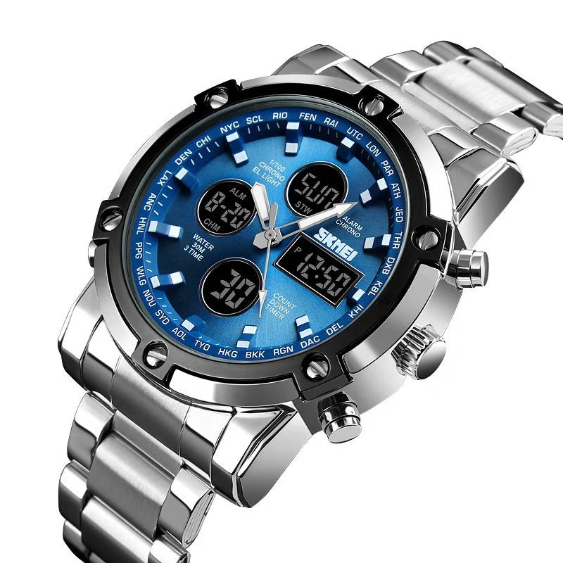 RELOJ MILITAR TACTICO-DOBLE PANTALLA QUE IMPONE PRESENCIA
