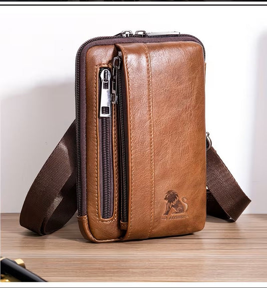 BOLSO DE CUERO MULTIFUNCIONAL - PRACTICO MODERNO