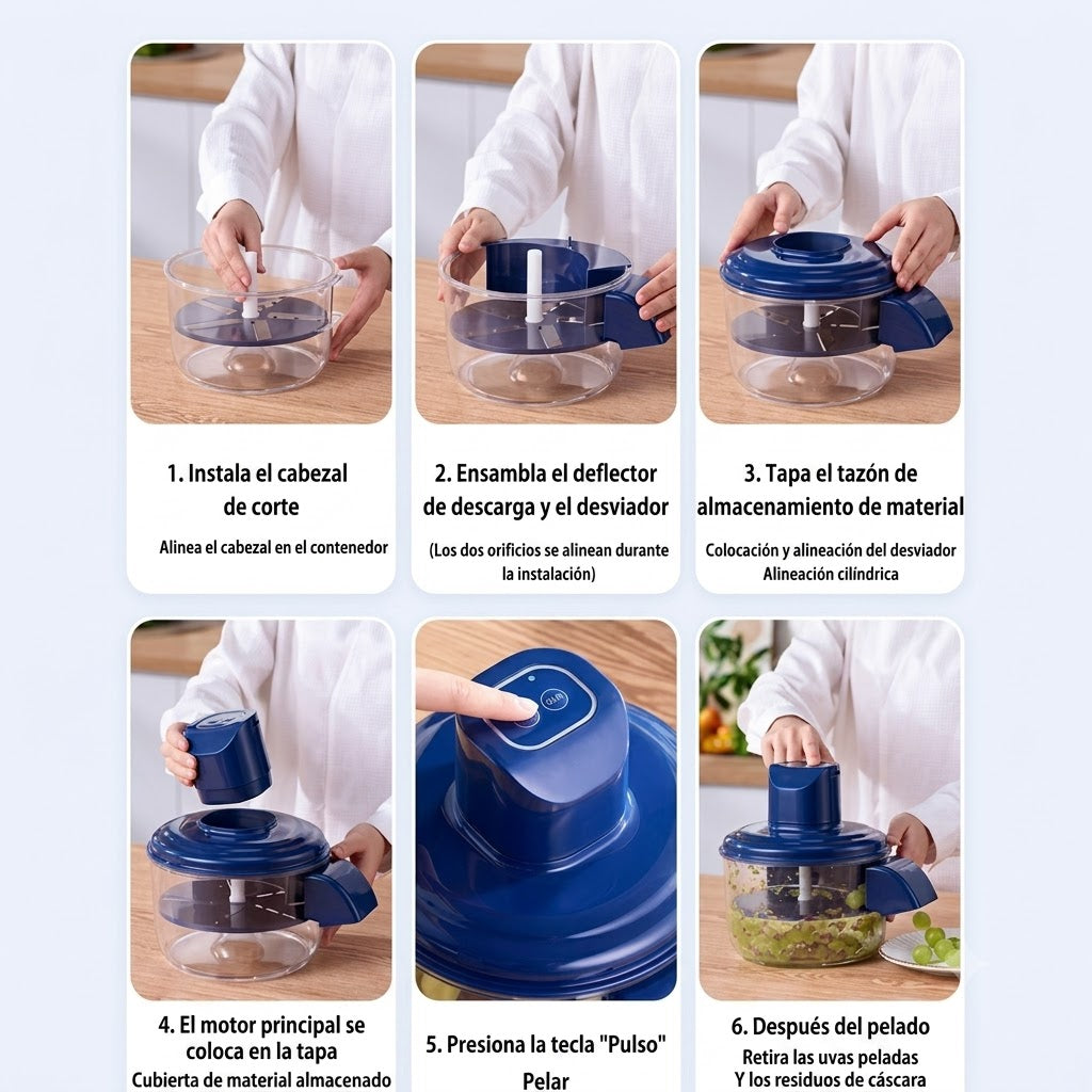 PELADOR DE FRUTAS RECARGABLE-MENOS ESFUERZO MAS RAPIDEZ