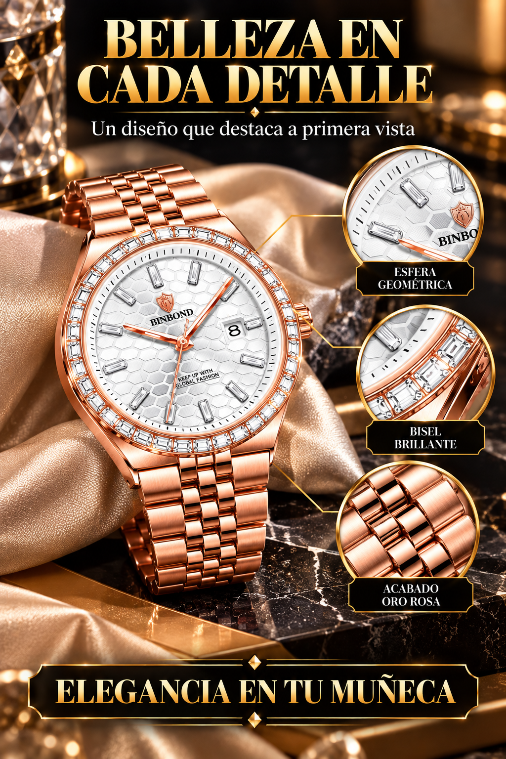 RELOJ HOMBRE ELEGANTE-DESCUBRE LA ELEGANCIA Y EL LUJO QUE HARÁN BRILLAR CADA MOMENTO DE TU VIDA