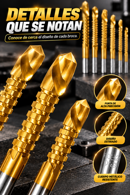 BROCAS MULTIFUNCIONALES PARA PERFORAR CON PRECISIÓN Y FACILIDAD!