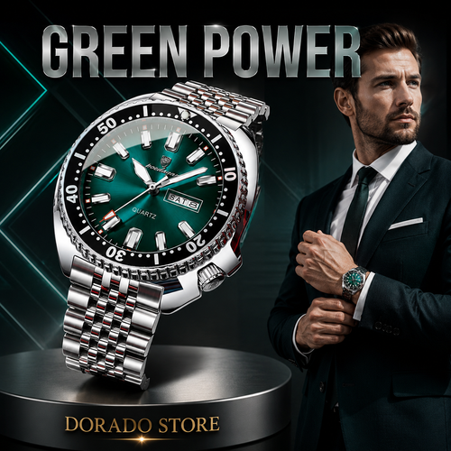 RELOJ DE LUJO POEDAGAR GREEN POWER
