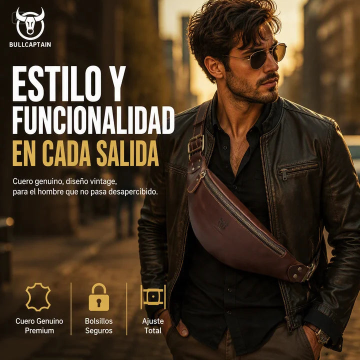 CANGURERA DE CUERO RESISTENTE-MAXIMA RESISTENCIA, COMODIDAD Y DISEÑO SOFISFICADO