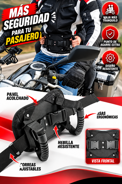 CINTURON DE SEGURIDAD PARA MOTO-MÁS CONTROL Y ESTABILIDAD PARA TUS RECORRIDOS