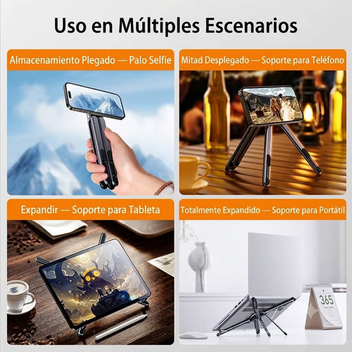 SOPORTE MAGNETICO MULTIFUNCIONAL - PARA TABLET CELULAR Y LAPTOP -