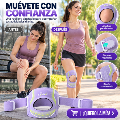 RODILLERA AJUSTABLE CON SOPORTES LATERALES