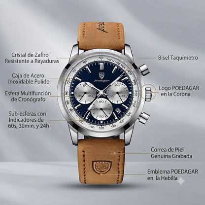 POEDAGAR VANGUARD BLUE-ELEGANCIA DEPORTIVA CON PRECISION Y ESTILO EN CADA SEGUNDO