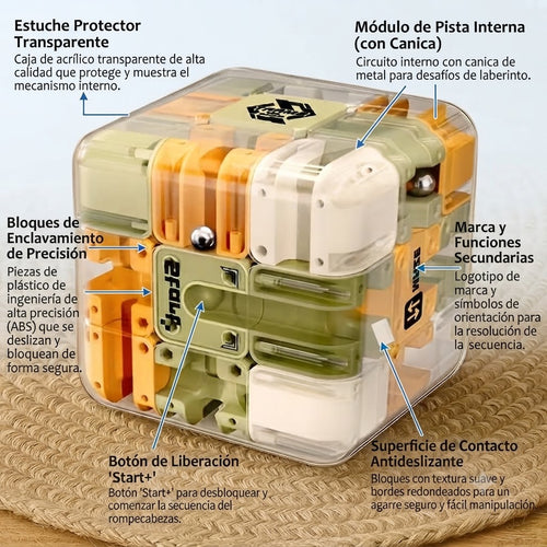 CUBO DE LABERINTO 3D-DIVERSION INFINITA EN LA PALMA DE TU MANO