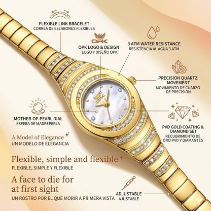 RELOJ CON PIEDRAS BRILLANTES - UN REGALO PARA SORPRENDERLA TODOS LOS DIAS