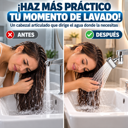 EXTENSOR DE GRIFO GIRATORIO 360° PARA MAYOR COMODIDAD