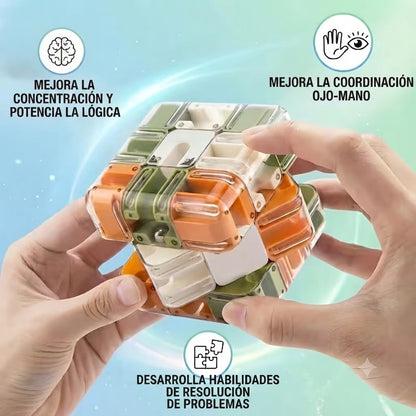 CUBO DE LABERINTO 3D-DIVERSION INFINITA EN LA PALMA DE TU MANO