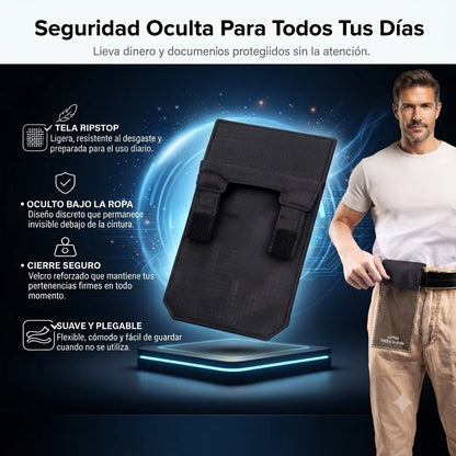 BILLETERA CINTURON DE SEGURIDAD-PROTECCION ANTIRROBO PARA VIAJES TIK