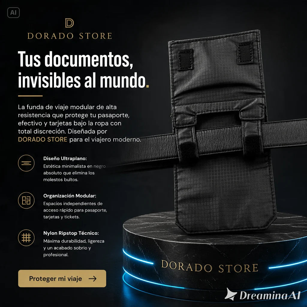 BILLETERA CINTURON DE SEGURIDAD-PROTECCION ANTIRROBO PARA VIAJES TIK