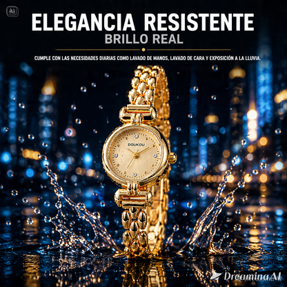 RELOJ DE PULSERA DORADO-EL ACCESORIO PERFECTO PARA DESLUMBRAR
