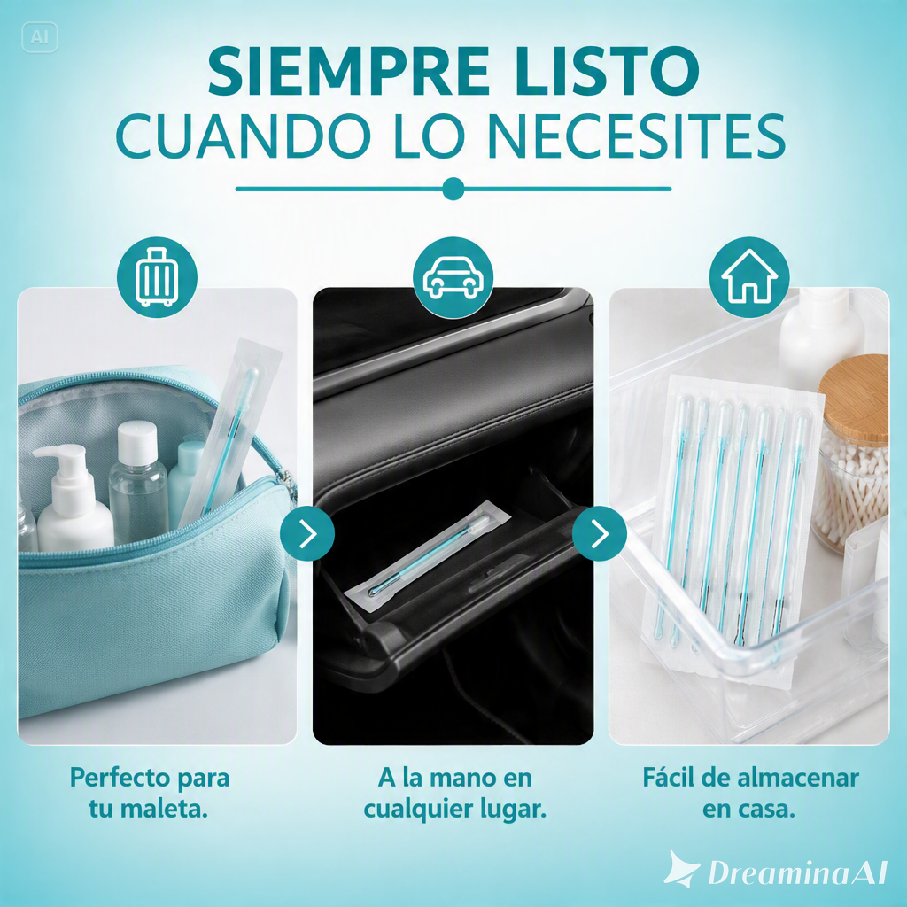 HISOPOS DESECHABLES DE SILICONA-LIMPIADOR DE OIDO SUAVE Y PEGAJOSO PARA REMOVER LA CERA