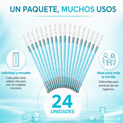 HISOPOS DESECHABLES DE SILICONA-LIMPIADOR DE OIDO SUAVE Y PEGAJOSO PARA REMOVER LA CERA