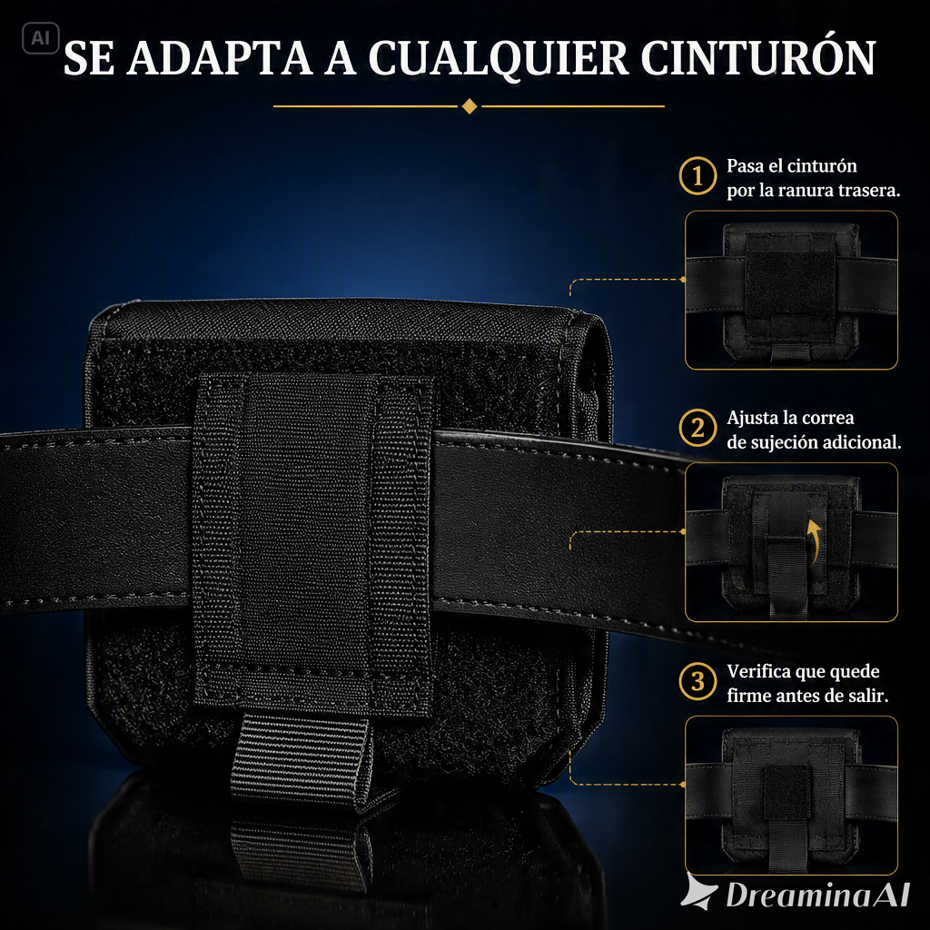 CARTERA DE CINTURA DELGADA ANTIRROBO-ALMACENAMIENTO PORTATIL PARA ARTICULOS ESENCIALES
