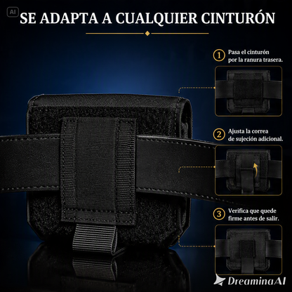 CARTERA DE CINTURA DELGADA ANTIRROBO-ALMACENAMIENTO PORTATIL PARA ARTICULOS ESENCIALES