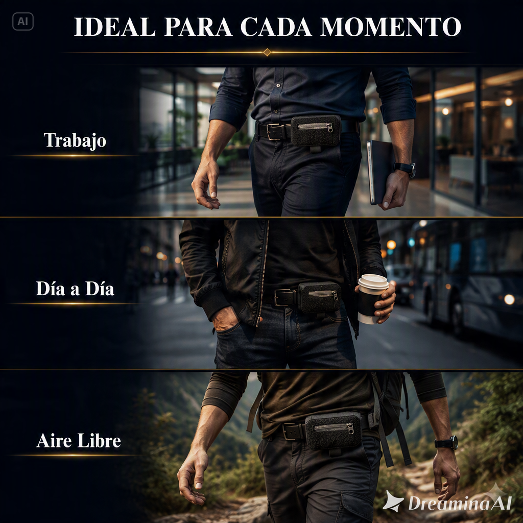 CARTERA DE CINTURA DELGADA ANTIRROBO-ALMACENAMIENTO PORTATIL PARA ARTICULOS ESENCIALES