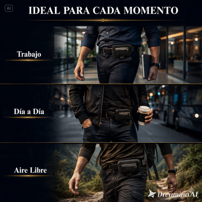 CARTERA DE CINTURA DELGADA ANTIRROBO-ALMACENAMIENTO PORTATIL PARA ARTICULOS ESENCIALES