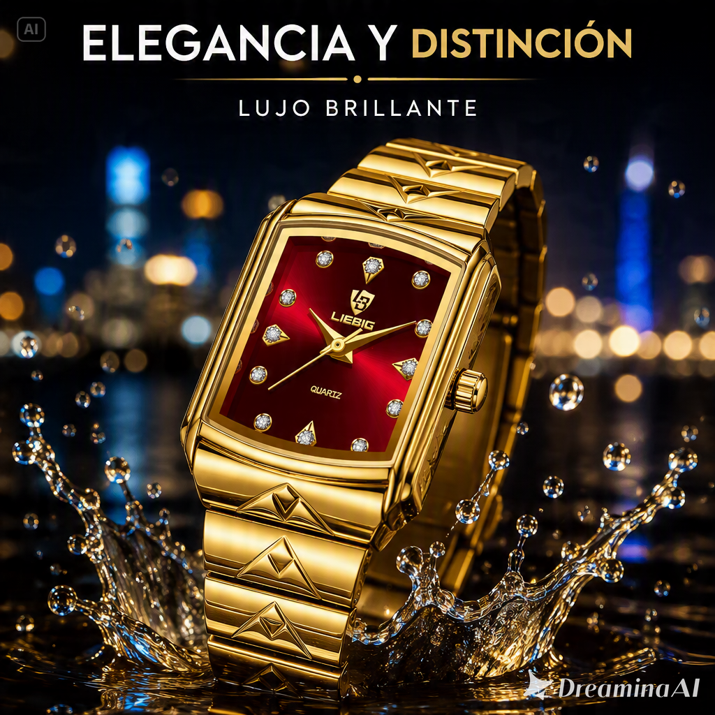 RELOJ ORO ROJO-ELEGANCIA ATEMPORAL EN EN CADA SEGUNDO
