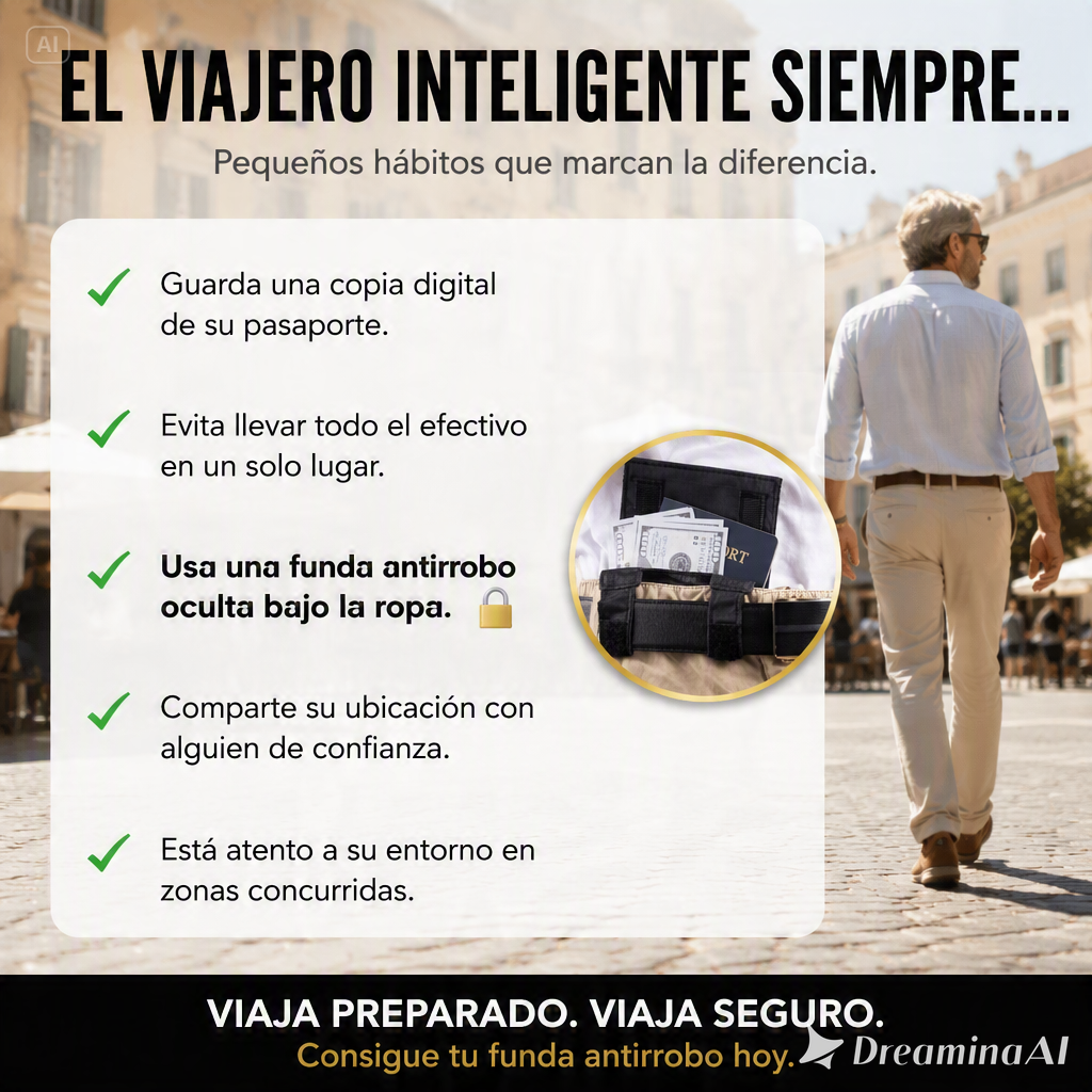 BILLETERA OCULTA ANTIROBO-PORTEGE TU DINERO Y DOCUMENTOS LLEVANDOLOS DE FORMA DISCRETA BAJO LA ROPA