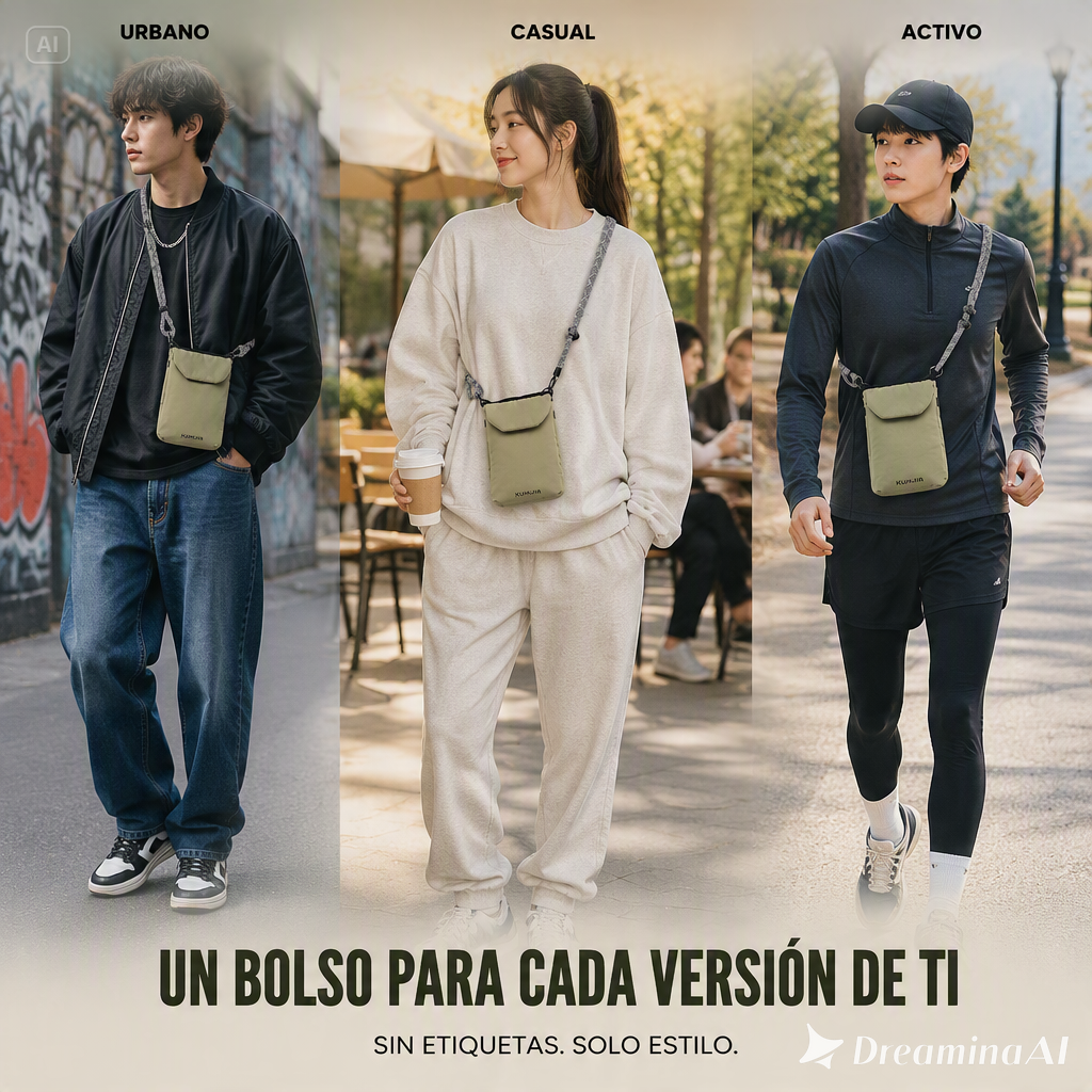 BOLSO URBANO COMPACTO-LLEVA LO ESENCIAL CONTIGO DE FORMA COMODA, LIGERA Y CON MUCHO ESTILO